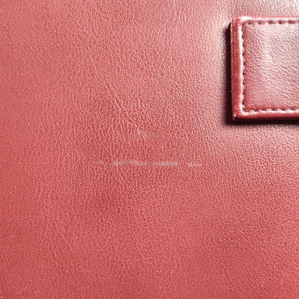 Vintage Day Timer Flavia Planner Classic 7 Ring Organizer Burgundy Leather Heart - Picture 3 of 16